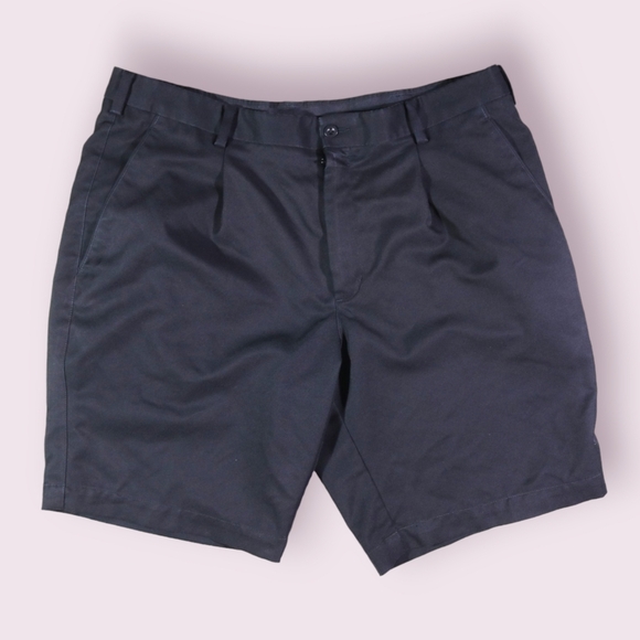 Nike Golf Shorts Mens 38 Black Chino Khaki Outdoors Swoosh Dri - Fit Men - Picture 1 of 6
